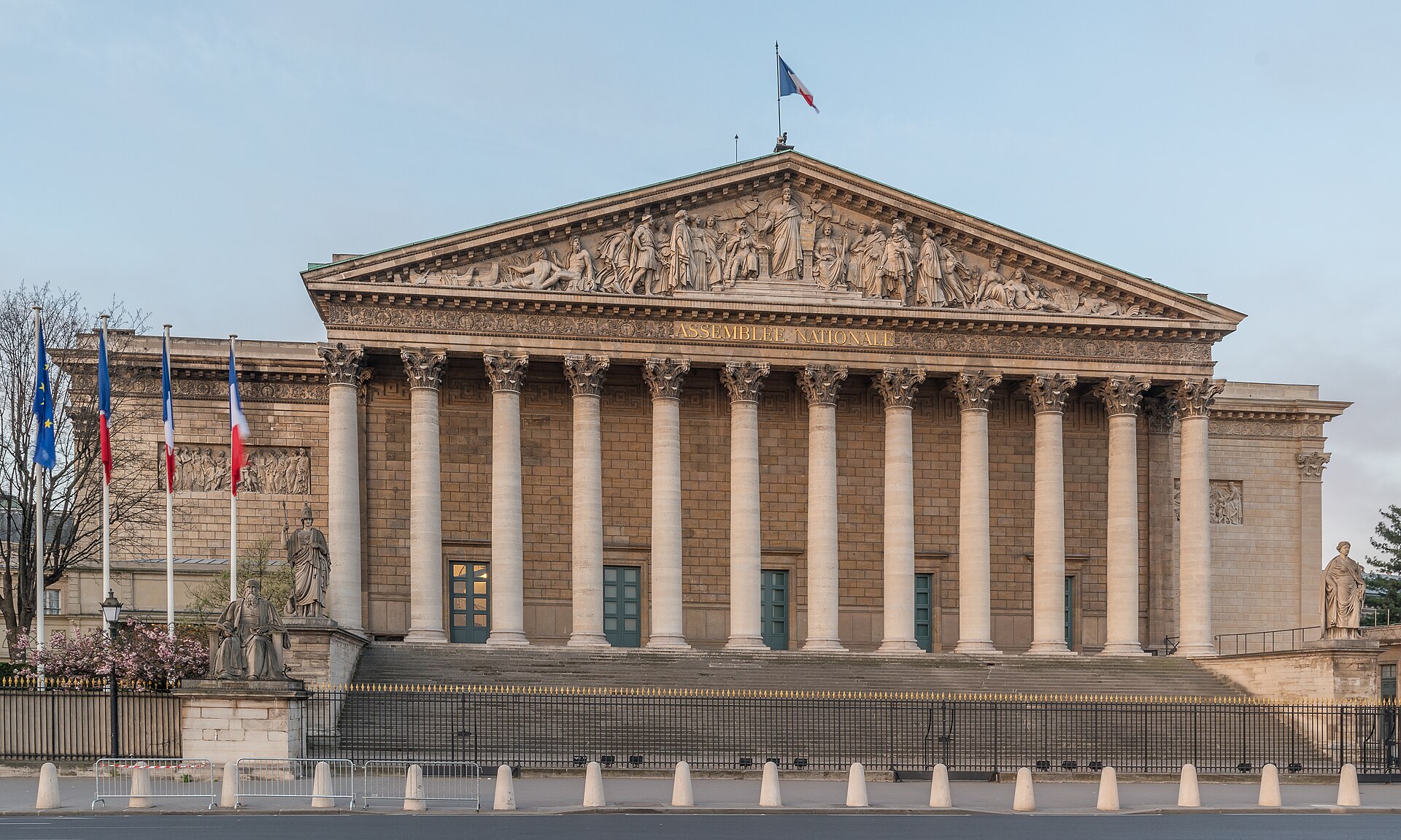 Le Palais Bourbon, siège de l’Assemblée nationale, à Paris.