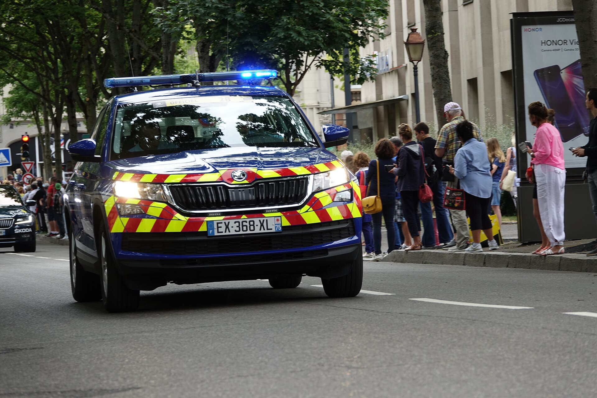 Un véhicule de la gendarmerie nationale.