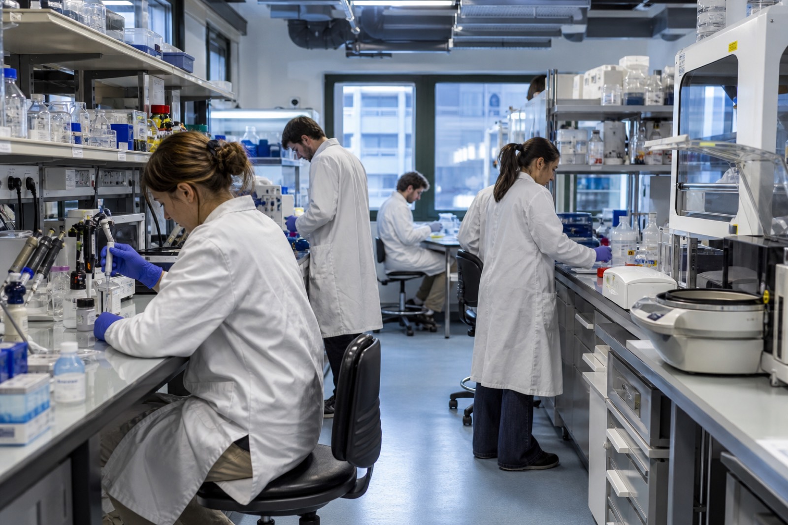 Un laboratoire de recherche en France.
