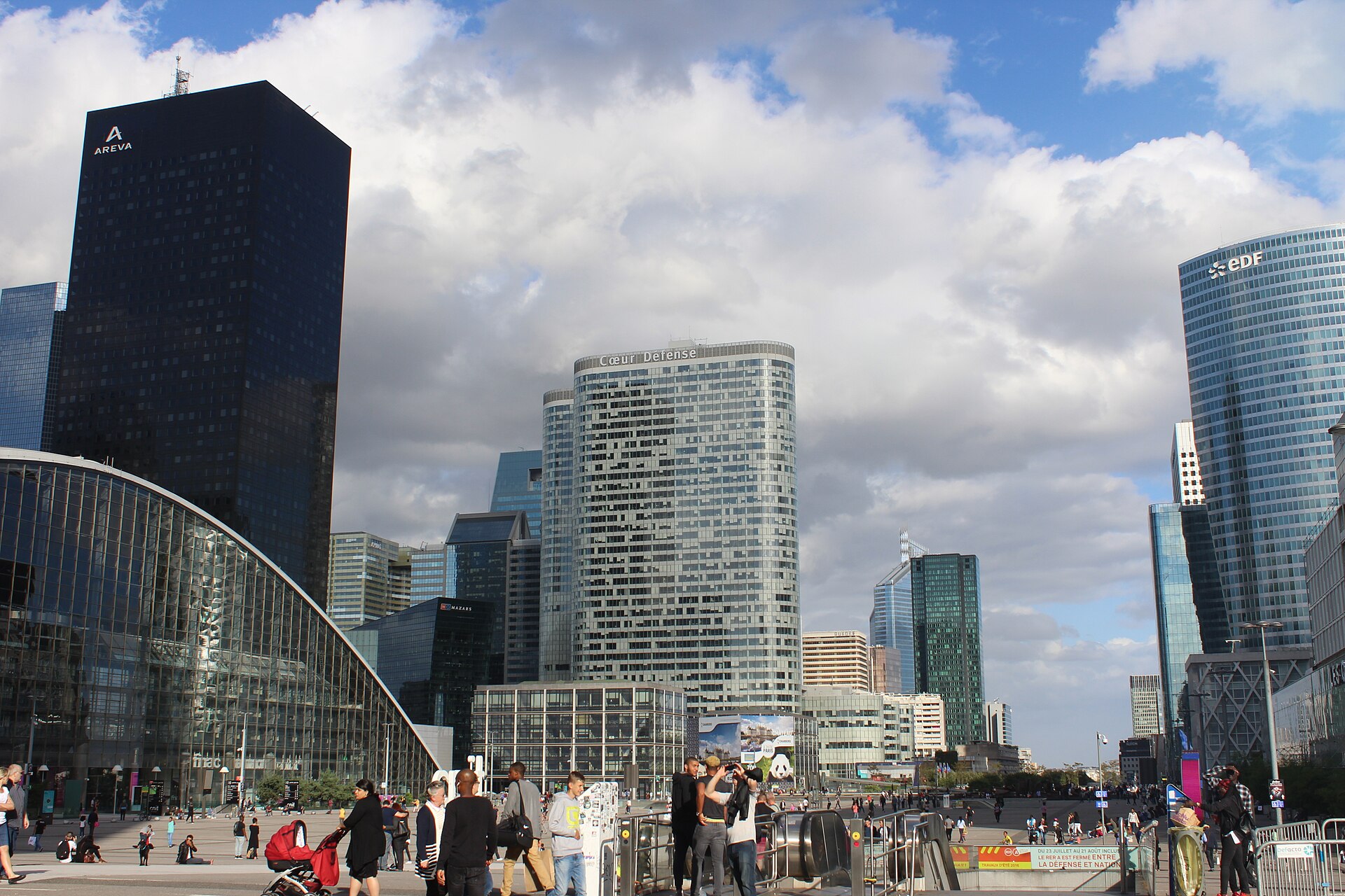 Le quartier d’affaires de La Défense, à l’ouest de Paris.