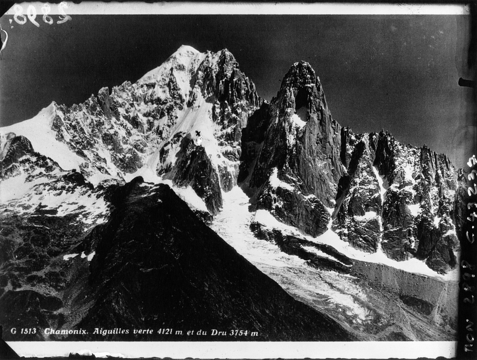 Le massif du Mont Blanc, côté français.
