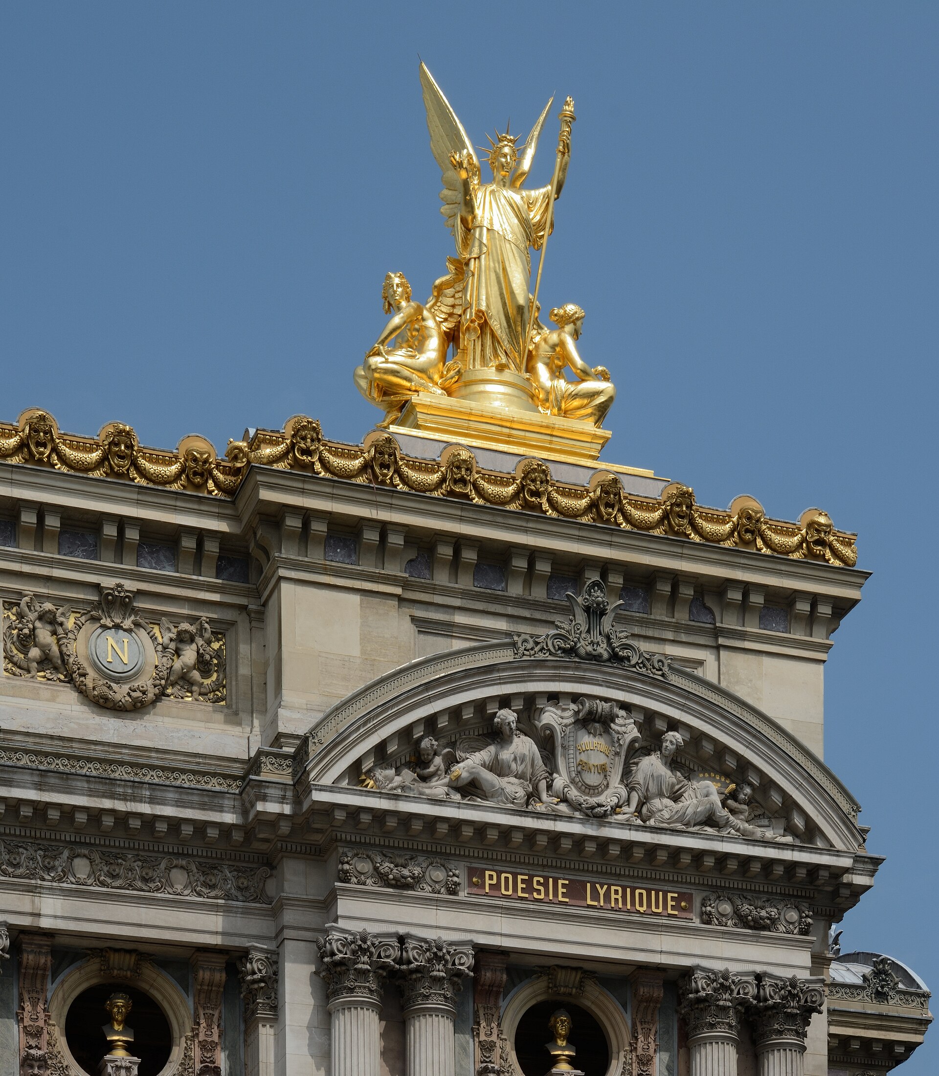 La façade de l’Opéra Garnier, à Paris.